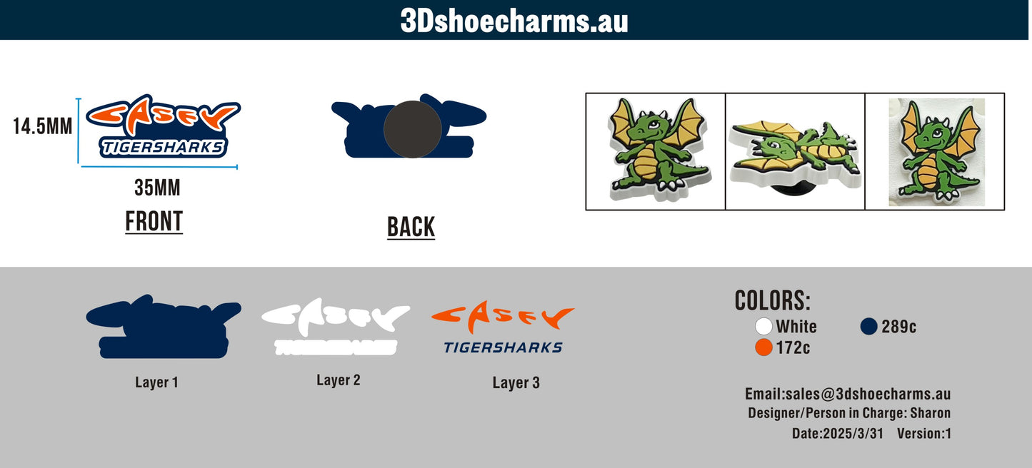 Custom Rubber Clog Charms 03AU03250329CC4Andrew