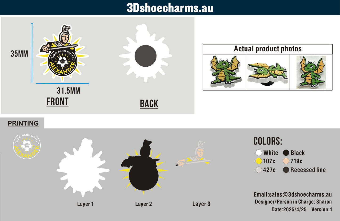 Custom Rubber Clog Charms 03AU03250425CC4John