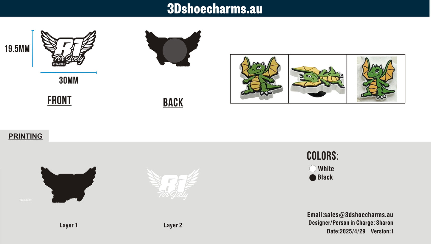 Custom Rubber Clog Charms 03AU03250429CC4Nathan