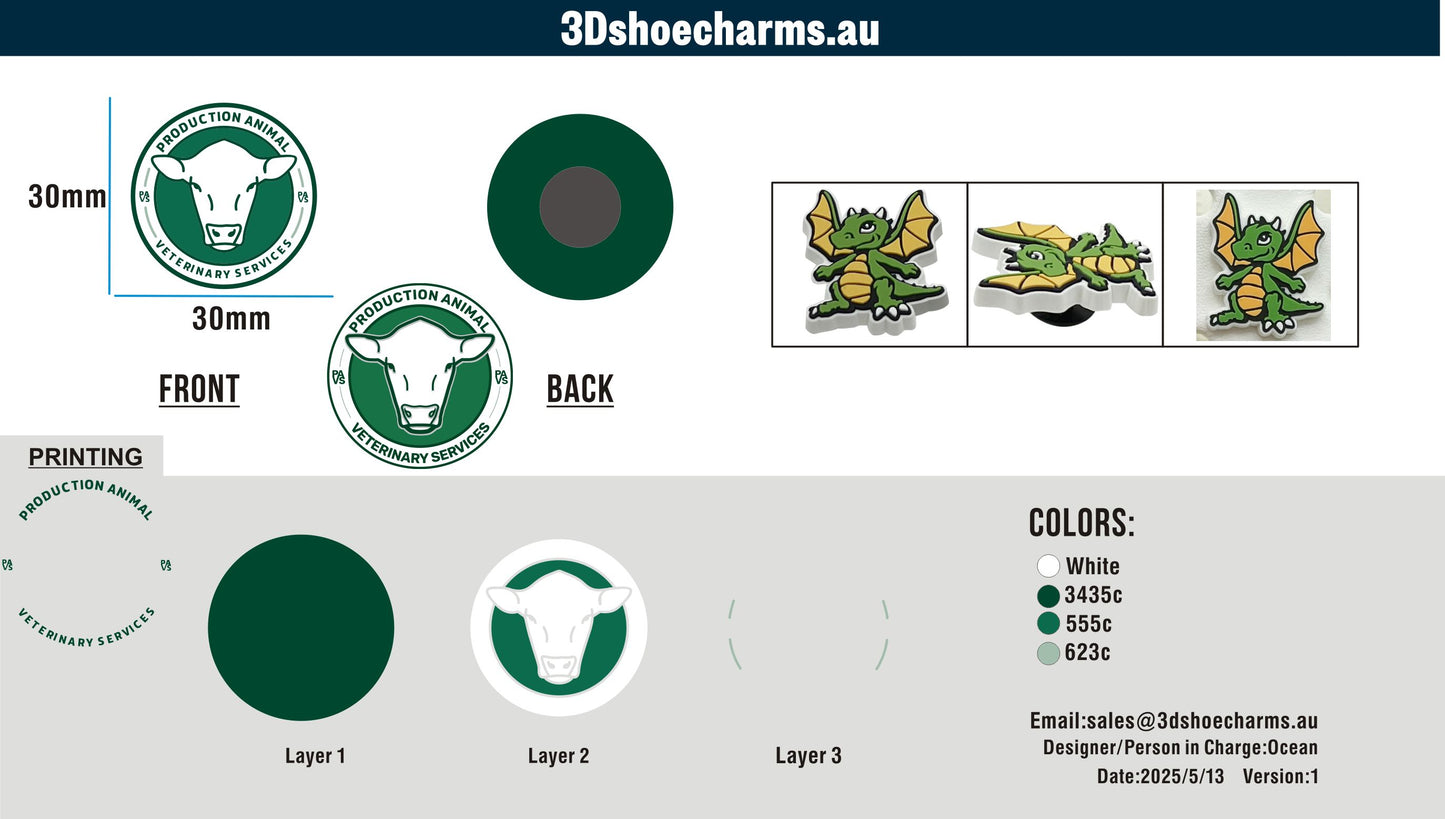 Custom Rubber Clog Charms 03AU20250519CC4Ben