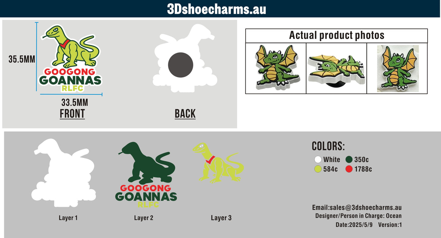 Custom Rubber Clog Charms 03AU250509CC4Tracy