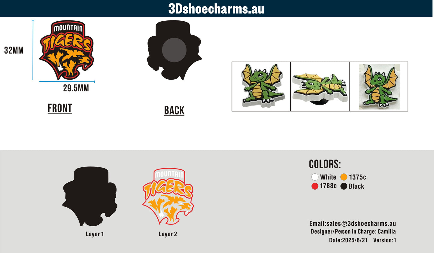 Custom Rubber Clog Charms 15AU250621Nathaniel