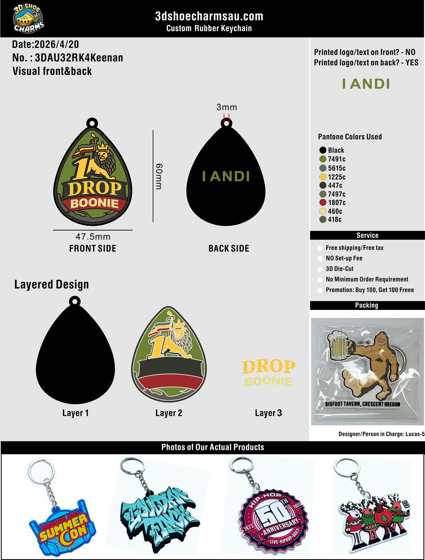 Custom Rubber Keychain -20260421-32- 1