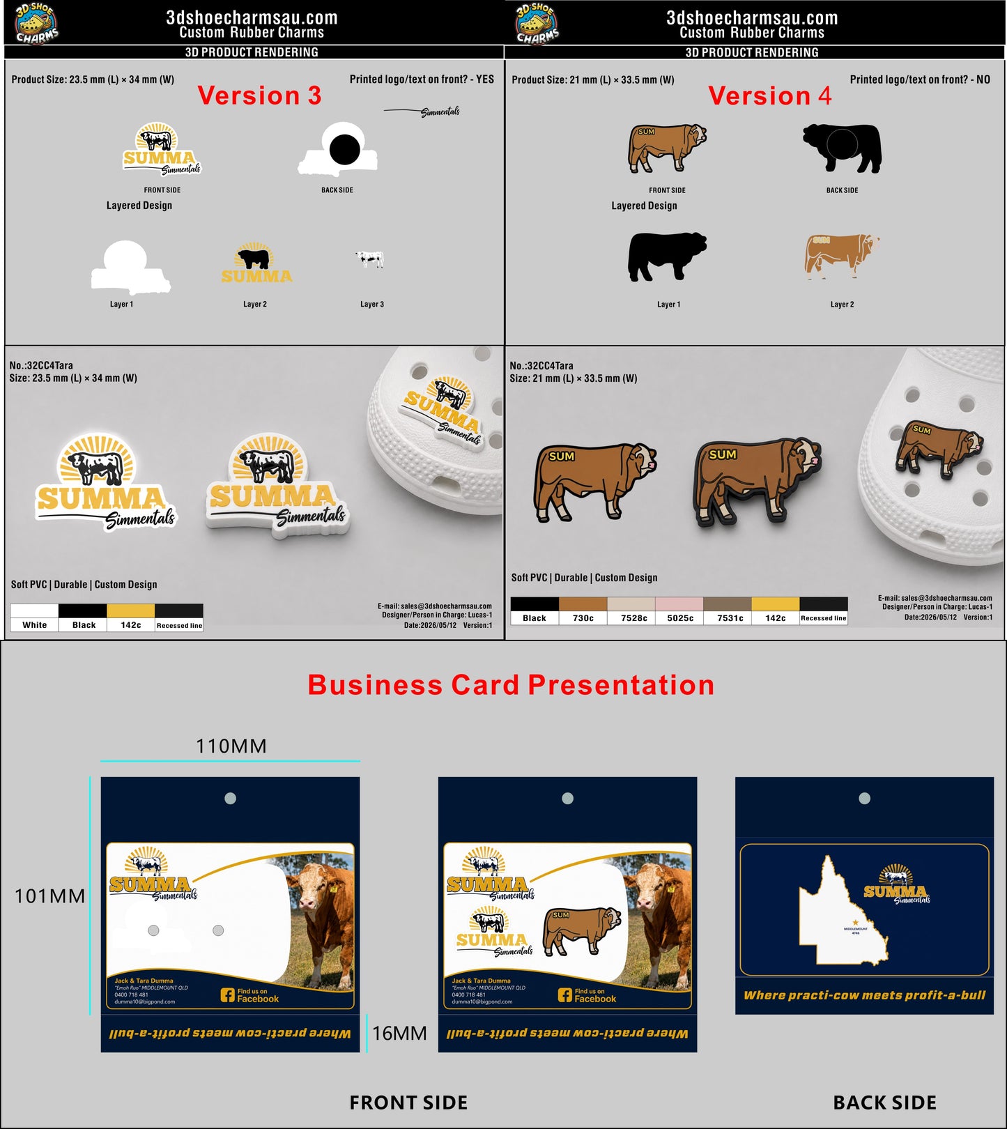 Custom Rubber Clog Charms With Business Card - 20260520- 32 - 3