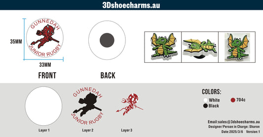 Custom Rubber Clog Charms AU03250306CC4Alexandra