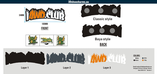 Sample-Custom Rubber Clog Charms 03AU03250306CC4Dan