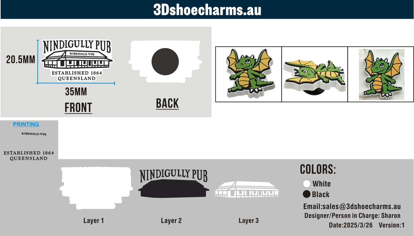 Custom Rubber Clog Charms 03AU03250929CC4Tom-2