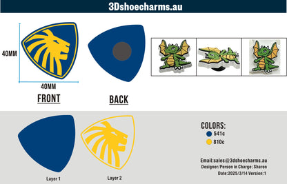 Custom Rubber Clog Charms 03AU03250313CC4Rachel