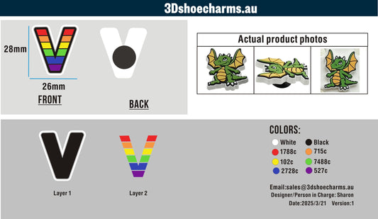 Custom Rubber Clog Charms 03AU03250417CC4Adam