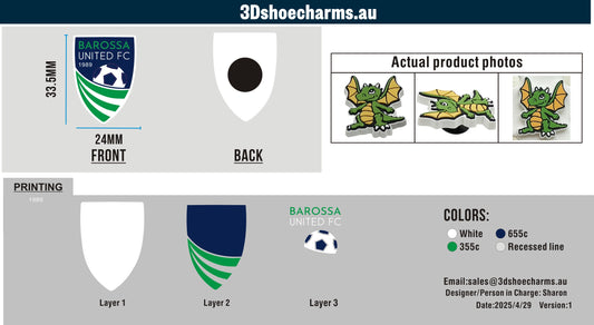 Custom Rubber Clog Charms 03AU03250428CC4Danielle