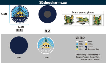 Custom Rubber Clog Charms 03AU03250414CC4Phebe