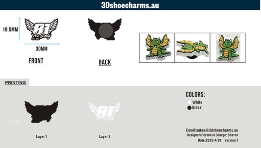 Custom Rubber Clog Charms 03AU03250429CC4Nathan