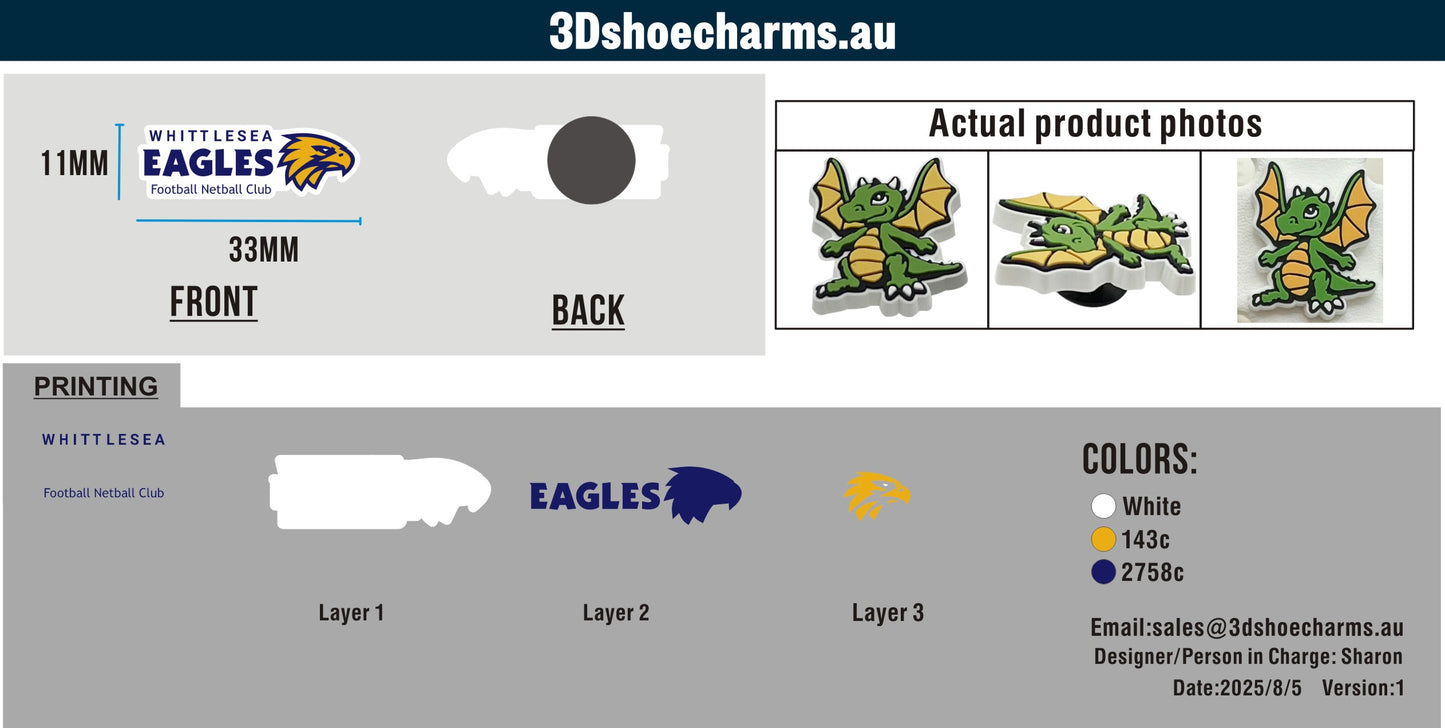 Custom Rubber Clog Charms 03AU250805CC4Luke