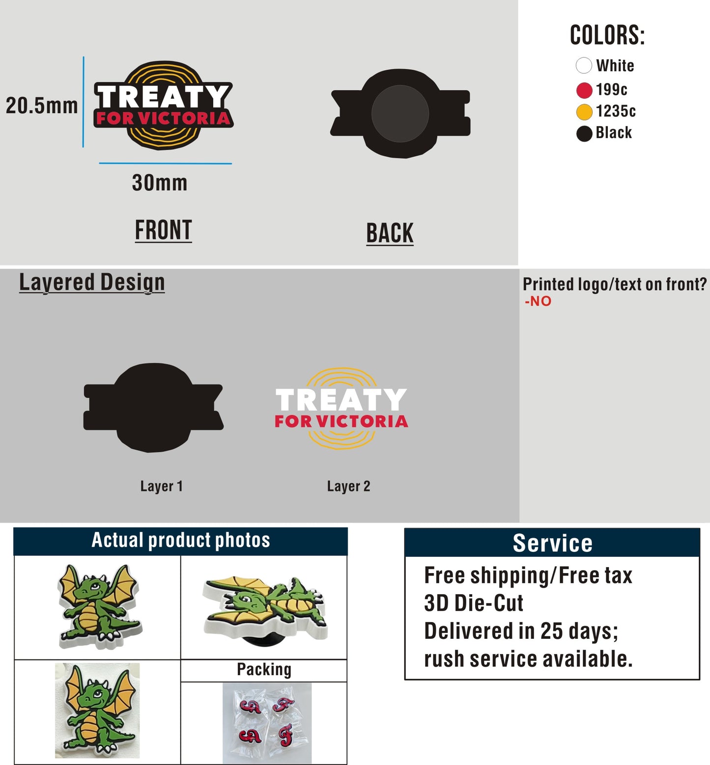 Custom Rubber Clog Charms 03AU250925CC4Clicia