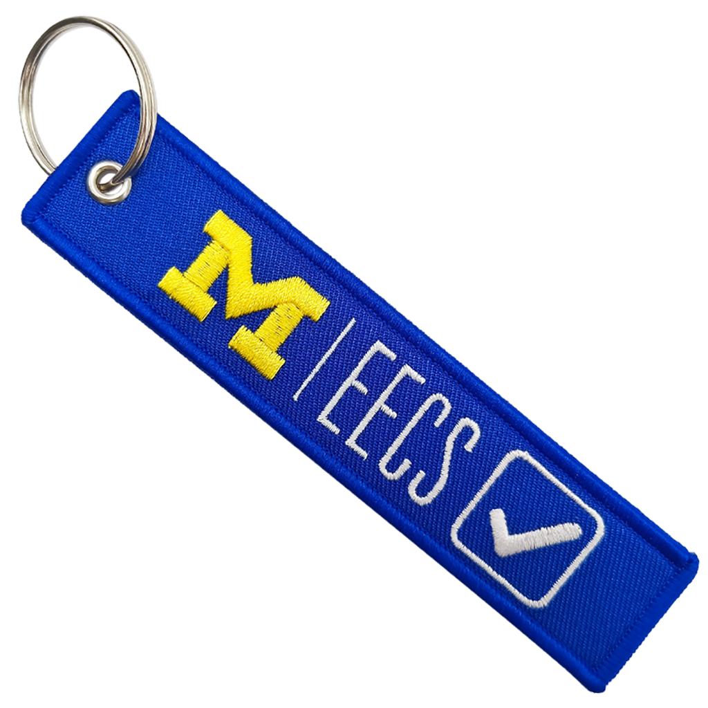 Double-Sided Custom Embroidered Keychain