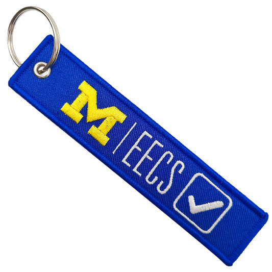Double-Sided Custom Embroidered Keychain