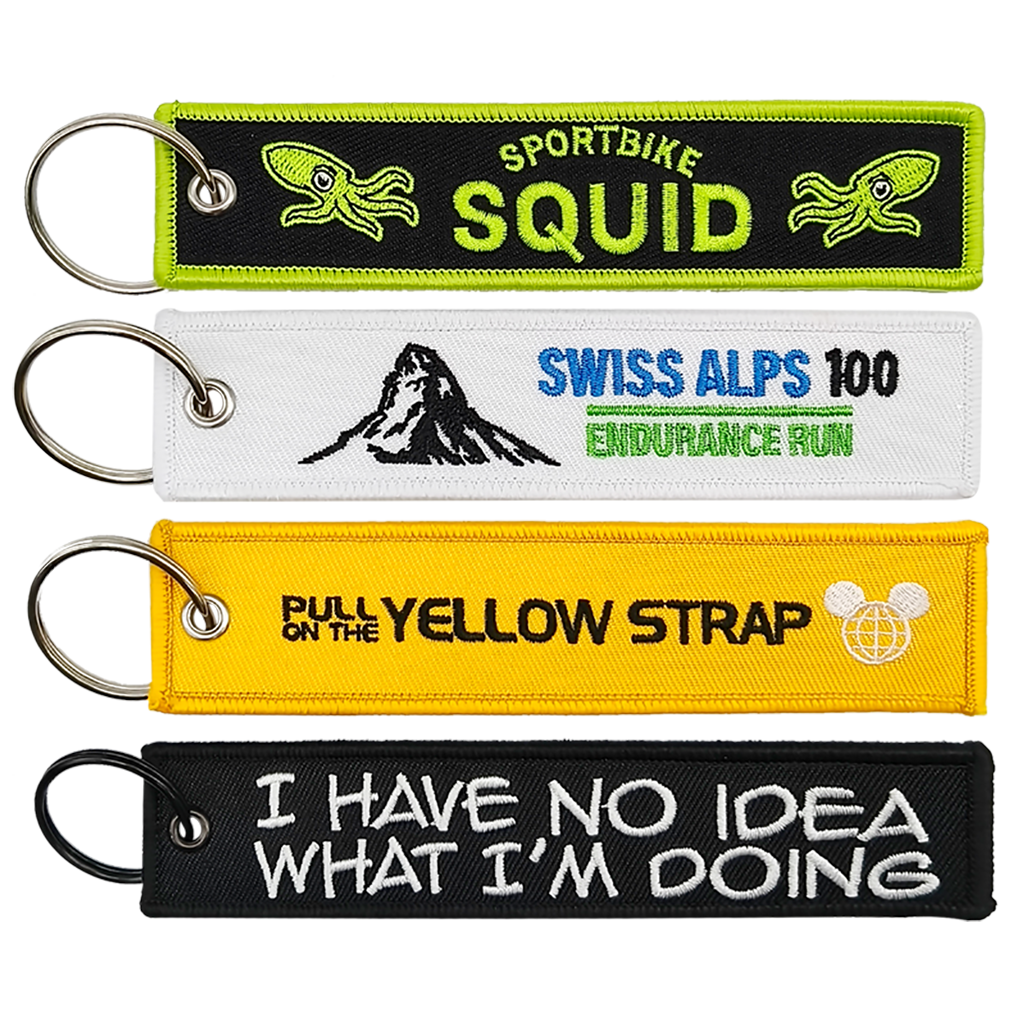Double-Sided Custom Embroidered Keychain