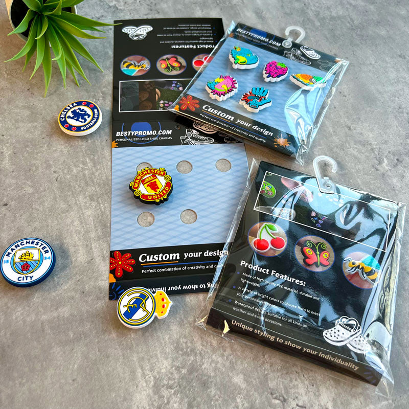 Custom Logo Clog Charms - Set of 5