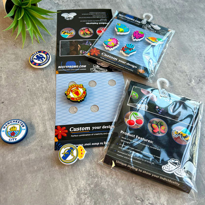 Custom Logo Clog Charms - Set of 5