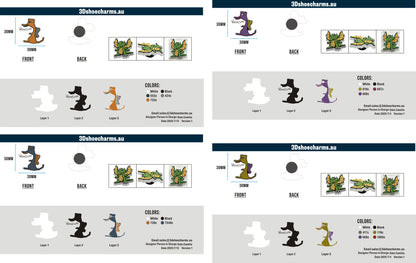 Custom Rubber Clog Charms 15AU0705Darryl