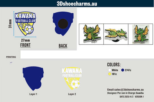 Custom Rubber Clog Charms 15AU250402Adrian