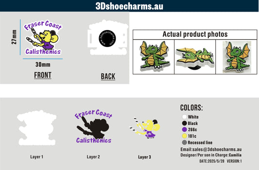 Custom Rubber Charms 15AU250513Tash