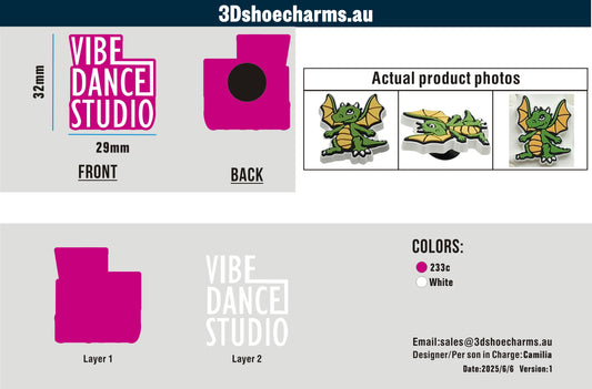 Custom Rubber Clog Charms 15AU250606Lauren