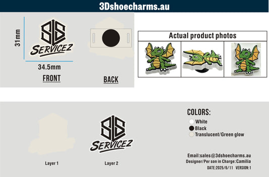 Custom Rubber Clog Charms 15AU250611Luqmaan