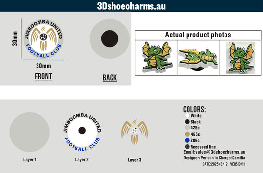 Custom Rubber Clog Charms 15AU250612Caitlin