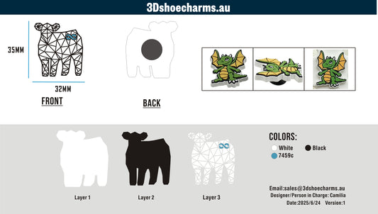 Custom Rubber Clog Charms 15AU250624Annie