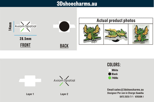 Custom Rubber Clog Charms 15AU250625Bianca