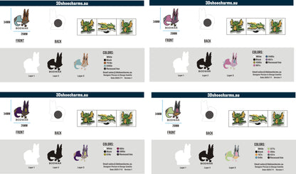 Custom Rubber Clog Charms 15AU0705Darryl