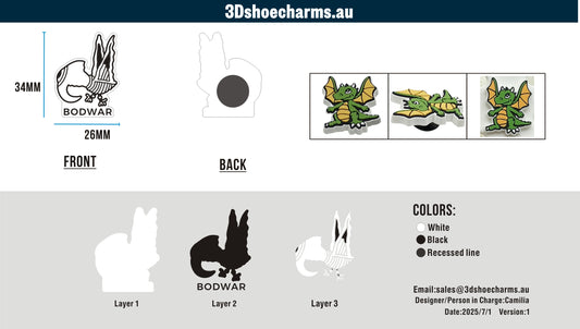 Custom Rubber Clog Charms 15AU250701Darryl-4