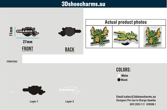 Custom Rubber Clog Charms 15AU250702Harry