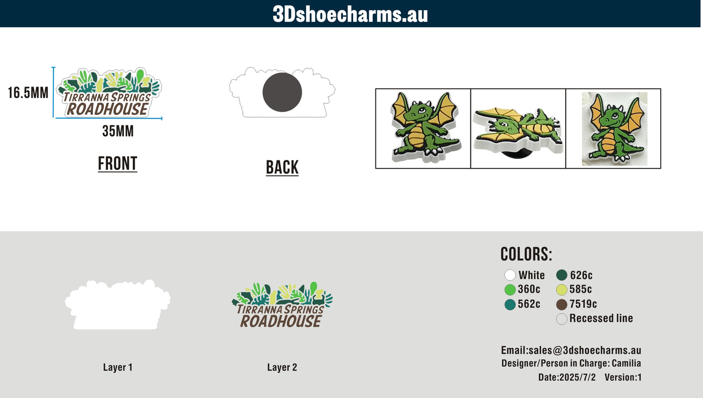 Custom Rubber Clog Charms 15AU250702Jil