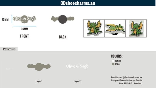 Custom Rubber Clog Charms 15AU250712Mak