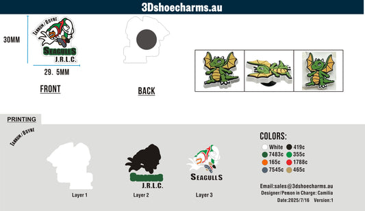 Custom Rubber Clog Charms 15AU250716Tahlia