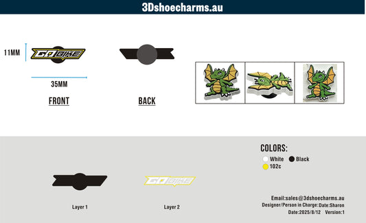 Custom Rubber Clog Charms 15AU250812Ethan