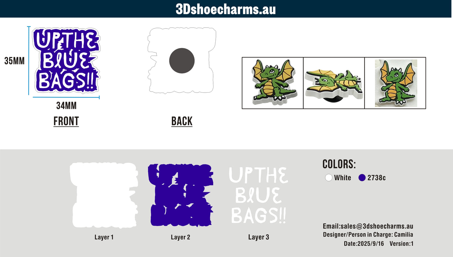 Custom Rubber Clog Charms 15AU250916Mandy