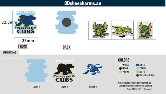 Custom Rubber Clog Charms +Keychain15AU251001CC4Sarah