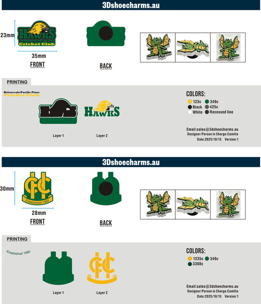 Custom Rubber Clog Charms 15AU251014David