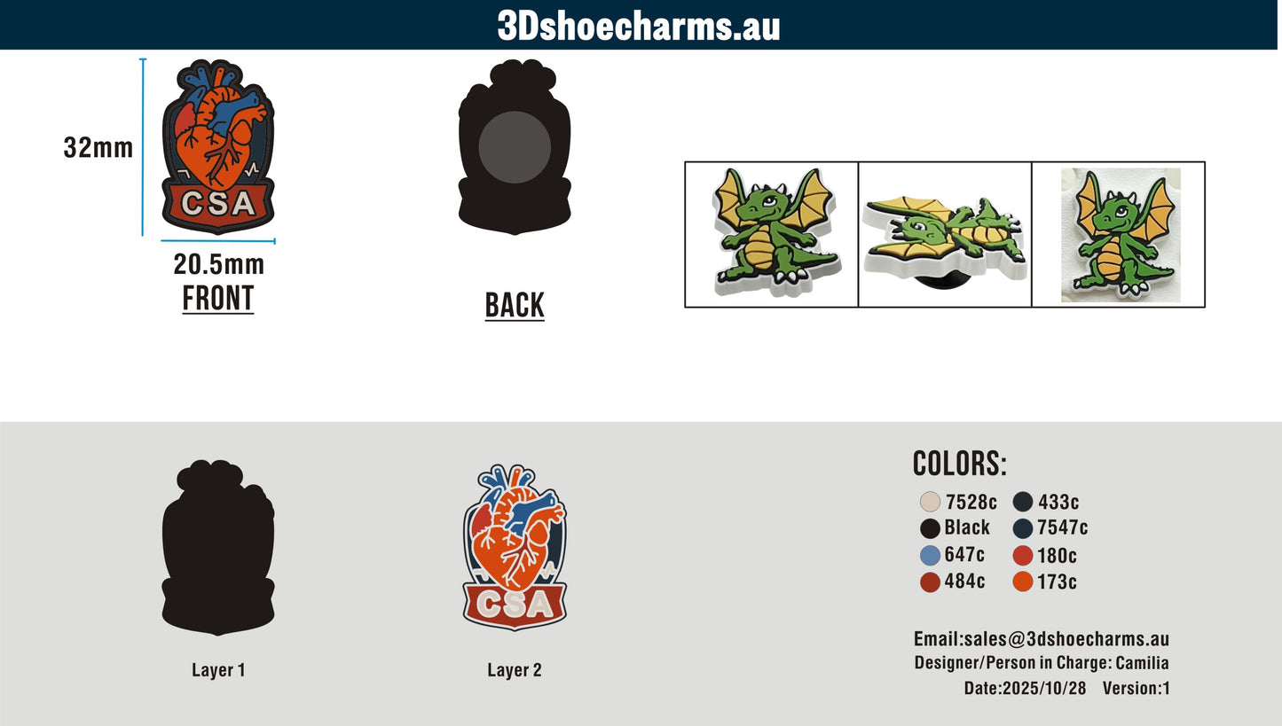 9.9 Custom Rubber Clog Charms 15AU251027Jonathan