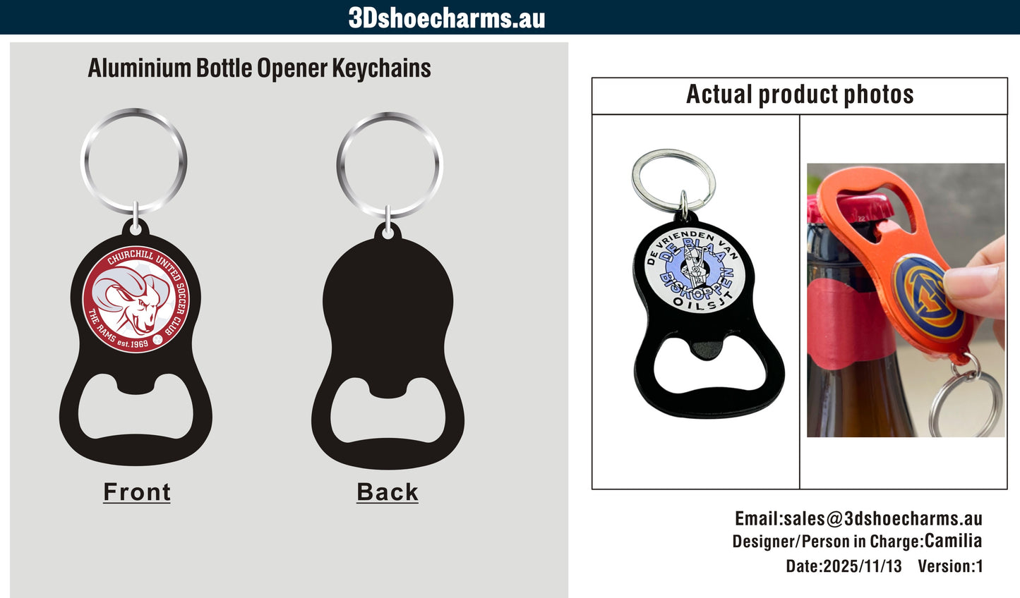 Custom Rubber Clog Charms 15AU251029CC4Tom