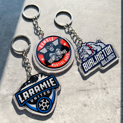 Custom Die-Cut Acrylic Keychain