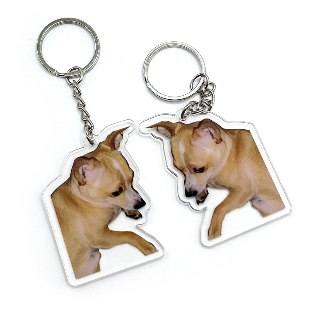 Custom Die-Cut Acrylic Keychain