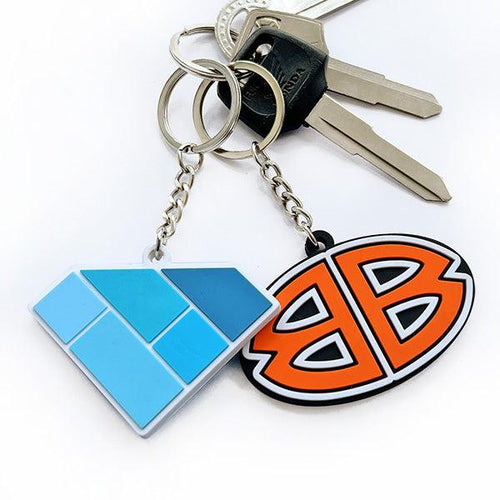 Double-Sided 3D Rubber Keychain