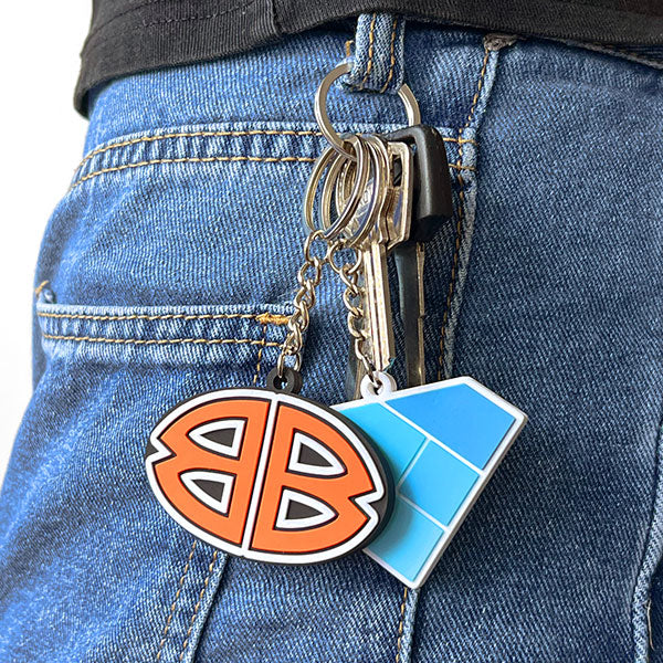 Double-Sided 3D Rubber Keychain