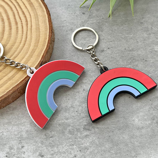 Double-Sided 3D Rubber Keychain
