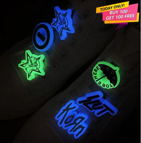 Custom PVC Shoelace Charm - Glowing
