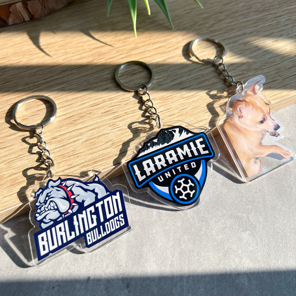 Custom Die-Cut Acrylic Keychain